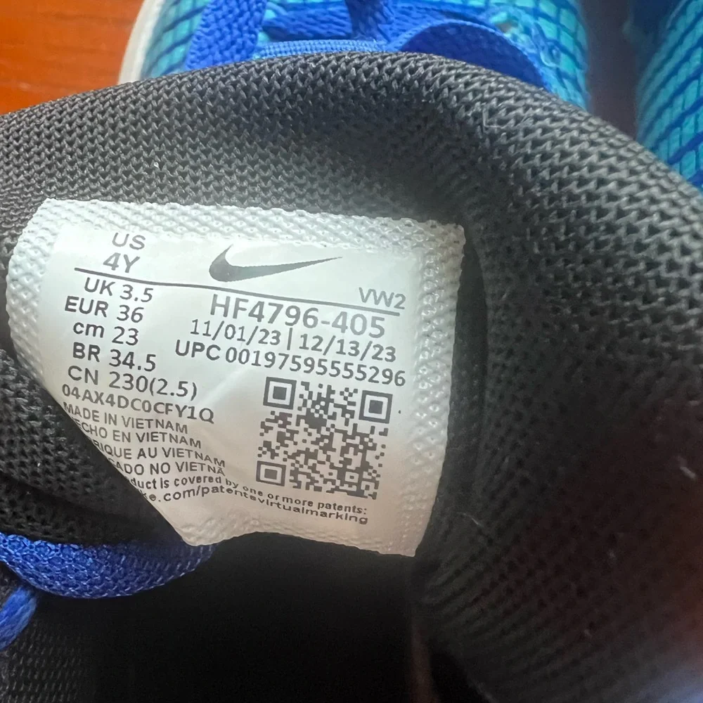 Nike Kids Blue and Pink Athletic Shoes - Picture 5 of 5